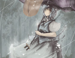 Rule 34 | 1girl, female focus, heterochromia, karakasa obake, oil-paper umbrella, rain, ryuu, ryuu (tsukinoyuki), solo, tatara kogasa, touhou, umbrella