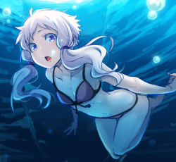 Rule 34 | 1girl, :o, air bubble, ayakura juu, barefoot, breath, bubble, diving, freediving, holding breath, looking at viewer, open mouth, purple eyes, purple hair, short hair with long locks, sketch, solo, swimming, swimsuit, underwater, vocaloid, voiceroid, yuzuki yukari