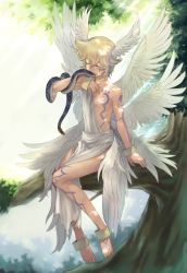 Rule 34 | absurdres, aged up, angel, angel wings, digimon, digimon (creature), digimon frontier, highres, lucemon, snake, wings