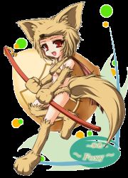 Rule 34 | 1girl, animal ears, bare shoulders, belt, fox ears, fox tail, leg up, looking at viewer, moonlight flower, ragnarok online, red eyes, simple background, solo, standing, standing on one leg, stick, tail, transparent background, white background