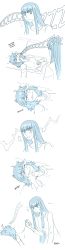 Rule 34 | 2girls, absurdres, collarless shirt, confused, couch, crooked teeth, disgust, drooling, english text, female focus, herokick, highres, kill la kill, kiryuuin satsuki, long image, long sleeves, lying, matoi ryuuko, monochrome, multiple girls, saliva, saliva trail, scar, siblings, sisters, sleeping, sound effects, static, surprised, white background