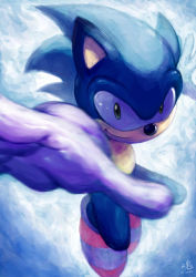 Rule 34 | 1boy, absurdres, animal nose, blurry, closed mouth, depth of field, foreshortening, furry, furry male, gloves, green eyes, highres, looking at viewer, male focus, ry-spirit, shoes, smile, sneakers, solo, sonic (series), sonic the hedgehog, white gloves