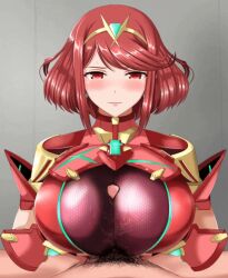 Rule 34 | animated, animated gif, breasts, huge breasts, juno (pixiv32541104), pyra (xenoblade)