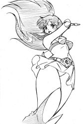 Rule 34 | 1980s (style), 1990s (style), 1girl, armor, armored boots, asou yuuko, belt, bikini armor, boots, commentary request, floating hair, greyscale, holding, holding sword, holding weapon, knee boots, long hair, midriff, miniskirt, monochrome, mugen senshi valis, navel, oldschool, open mouth, panties, pantyshot, pauldrons, retro artstyle, shoulder armor, shoulder pads, skirt, stomach, sword, underwear, valis, vambraces, very long hair, weapon