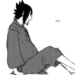 Rule 34 | 1boy, male focus, male pregnancy, monochrome, naruto, naruto (series), pregnant, short hair, uchiha sasuke