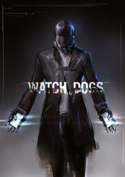 Rule 34 | 1boy, aiden pearce, assassin&#039;s creed, assassin&#039;s creed (series), assassin&#039;s creed ii, cellphone, coat, dual wielding, guan-yu chen, hat, holding, male focus, mask, outstretched arms, parody, phone, solo, watch dogs