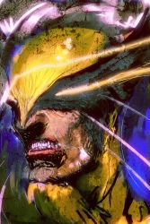 Rule 34 | 10s, 1boy, bad id, bad pixiv id, cong1991, epic, facial hair, highres, male focus, marvel, solo, wolverine (x-men), x-men