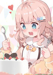 Rule 34 | + +, 1girl, ahoge, akata ina, blonde hair, blue eyes, braid, bug, butterfly, cake, commentary request, commission, drooling, flower, food, fork, hair flaps, hair flower, hair ornament, heart, highres, indie virtual youtuber, insect, open mouth, purin a la mode (popup), round teeth, signature, skeb commission, smile, solo, spoon, teeth, translation request, upper body, virtual youtuber