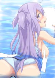 Rule 34 | 10s, 1boy, 1girl, ass, bad id, bad pixiv id, bent over, blush, grabbing another&#039;s breast, breasts, censored, disembodied hand, dress, from behind, gakusen toshi asterisk, grabbing, grabbing from behind, hetero, highres, large breasts, long hair, looking at viewer, looking back, nipples, nobcoffee, nose blush, open mouth, partially submerged, penis, pov, purple eyes, purple hair, sex, solo focus, toudou kirin, two side up, vaginal, very long hair, wavy mouth