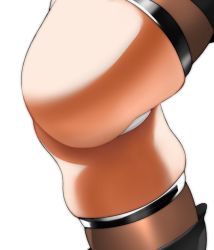 Rule 34 | 1girl, ass, ass focus, boots, cameltoe, head out of frame, huge ass, leg up, legs, leotard, lower body, nier (series), nier:automata, okaimikey, solo, square enix, thick thighs, thigh boots, thighhighs, thighs, view between legs, white background, 2b (nier:automata)
