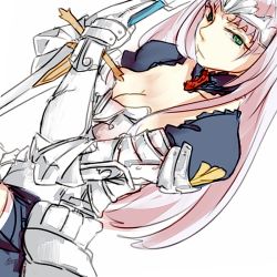 Rule 34 | 10s, 1girl, annelotte, annelotte (queen's blade), armor, armored dress, breasts, chibibro, cleavage, detached collar, dutch angle, faulds, gauntlets, green eyes, knight princess annelotte, long hair, pink hair, queen&#039;s blade, queen&#039;s blade lost worlds, queen&#039;s blade rebellion, solo, sword, tiara, weapon