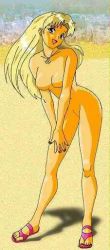 Rule 34 | 1990s (style), aino minako, bishoujo senshi sailor moon, blonde hair, full body, jpeg artifacts, nude, sailor, sailor venus, tagme, toes