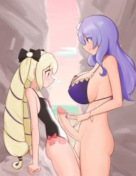 Rule 34 | 2girls, arm support, beach, bikini, bikini top only, black bow, blonde hair, bottomless, bow, breasts, camilla (fire emblem), cloud, cowboy shot, elise (fire emblem), erection, fire emblem, fire emblem fates, fire emblem heroes, flat chest, frilled bikini, frills, from side, futa with female, futanari, groin, hair ribbon, height difference, highleg, imminent penetration, incest, large breasts, light blush, liveactors, long hair, looking at penis, looking down, multiple girls, nail polish, nintendo, one-piece swimsuit, penis, penis awe, penis on stomach, purple eyes, purple hair, raised eyebrows, ribbon, shore, siblings, side ribbon, sisters, sky, smile, standing, sunset, swimsuit, tareme, uncensored, wintails, wristband