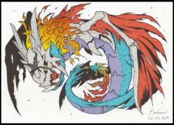 Rule 34 | airdramon, digimon, digimon (creature), dragon, original, sharp teeth, solo, teeth, wings