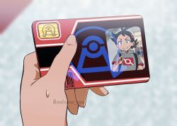 Rule 34 | 1boy, barcode, blurry, blurry background, card, commentary request, creatures (company), day, game freak, goh (pokemon), holding, holding card, id card, male focus, matsuno opa, nintendo, outdoors, poke ball print, pokemon, pokemon: destiny deoxys, pokemon (anime), pokemon journeys, pokemon rse (anime), solo, sweatdrop, twitter username, watermark