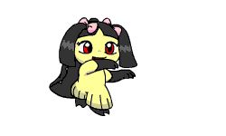 Rule 34 | animated, animated gif, creatures (company), dancing, game freak, gen 3 pokemon, hair ornament, lowres, mawile, nintendo, no humans, pokemon, pokemon (creature), red eyes, ribbon