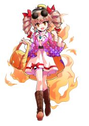Rule 34 | 1girl, :d, alphes (style), bag, black hat, boots, bow, bracelet, brown footwear, dairi, dress, drill hair, earrings, eyebrows, eyewear on head, facing viewer, fire, flat chest, full body, gem, gem (symbol), hair bow, hair ribbon, handbag, hat, hat bow, head tilt, holding, holding bag, jacket, jewelry, light brown hair, long hair, long sleeves, looking at viewer, multiple hair bows, necklace, open clothes, open jacket, open mouth, orange eyes, parody, purple jacket, red bow, red ribbon, ribbon, ring, smile, solo, style parody, sunglasses, top hat, touhou, transparent background, tsurime, turtleneck, twin drills, walking, white bow, white dress, wide sleeves, yorigami jo&#039;on