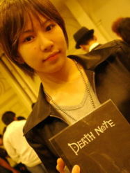 Rule 34 | cosplay, cosplay photo, crossdressing, death note, l (death note), lowres, photo (medium), solo focus, yagami light