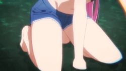 Rule 34 | animated, animated gif, denim, denim shorts, kawaii dake ja nai shikimori-san, pink hair, screencap, shikimori (kawaii dake ja nai), shorts, swimsuit, tagme