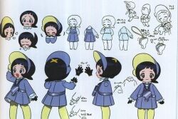 Rule 34 | 1girl, bag, black eyes, black gloves, black hair, bonnet, candy, child, concept art, creatures (company), dress, elite four, food, from behind, from side, game freak, gloves, holding, holding candy, holding food, jacket, jewelry, key, key necklace, long sleeve shirt, necklace, nintendo, official art, open clothes, open jacket, pokemon, pokemon sv, poppy (pokemon), short dress, short hair, sleeveless, sleeveless dress, tagme
