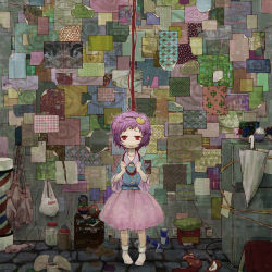 Rule 34 | 1girl, abstract background, argyle, asa no ha (pattern), asymmetrical hair, bag, blue flower, blue rose, blue shirt, bound, bowl, buttons, cable, can, circle, clenched hands, crack, cupboard, daruma doll, electric plug, electrical outlet, female focus, flat chest, floor, flower, food, fork, gloves, hairband, hand fan, hands on own chest, heart, hexagon, highres, holding, indoors, jar, kanji, knife, komeiji satori, looking at viewer, mailbox, matryoshka doll, meat, mouse (animal), noose, package, paper, photo (object), pink eyes, pink hair, plastic bag, postbox, red bull, red eyes, refrigerator, rice, rice bowl, rope, rose, sad, seigaiha, shippou (pattern), shirt, short hair, short ponytail, side ponytail, skirt, smile, socket, socks, solo, spoon, standing, star (symbol), suicide, teapot, tied up (nonsexual), touhou, umbrella, wall, when you see it, white socks, wing collar, wire, zo tuite