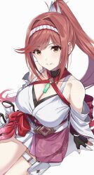 Rule 34 | breasts, glimmer (xenoblade), highres, large breasts, red hair, solo, xenoblade chronicles (series), xenoblade chronicles 3, xenoblade chronicles 3: future redeemed, yuuki shin