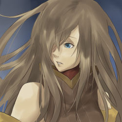 Rule 34 | 00s, blue eyes, brown hair, hair over one eye, long hair, nana g, solo, tales of (series), tales of the abyss, tear grants