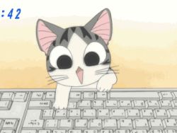 Rule 34 | animated, animated gif, cat, chi&#039;s sweet home, chi (character), keyboard, lowres, qvga, screencap