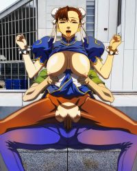Rule 34 | ahegao, animated, animated gif, breasts, breasts out, capcom, censored, china dress, chinese clothes, chun-li, clothed sex, dress, fucked silly, girl on top, happy sex, ibento e ikou! sono, large breasts, nipples, open clothes, open shirt, pantyhose, penis, pussy, reverse cowgirl position, sex, sex from behind, shirt, smile, straddling, street fighter, street fighter iv (series), vaginal, yabusame