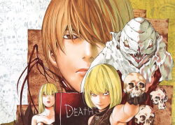 Rule 34 | amane misa, blonde hair, blue eyes, death note, mello (death note), official art, tagme
