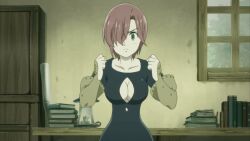 Rule 34 | angry, animated, animated gif, breasts, breasts squeezed together, cleavage, cleavage cutout, clothing cutout, elizabeth liones, embarrassed, grabbing, grabbing another&#039;s breast, groping, groping breast, large breasts, liz (nanatsu no taizai), medium breasts, meliodas, nanatsu no taizai