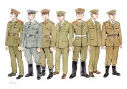 Rule 34 | 6+boys, arms at sides, belt, belt buckle, black belt, black footwear, black headwear, black necktie, blonde hair, boots, breast pocket, brown belt, brown footwear, brown hair, brown headwear, brown jacket, brown necktie, brown pants, brown shirt, buckle, bulgaria, bulgarian people&#039;s army, collar tabs, collared shirt, commentary, communism, czechoslovakia, east german, epaulettes, full body, grey headwear, grey jacket, grey pants, hair ornament, hat, highres, horikou, hungary, insignia, jacket, knee boots, looking at viewer, looking down, looking to the side, military, military hat, military jacket, military uniform, multiple boys, nationale volksarmee, necktie, nva uniform, original, pants, pants tucked in, patch, peaked cap, pocket, poland, polish army, realistic, red headwear, red star, romania, romanian people&#039;s army, russian text, shirt, shoes, short hair, simple background, soviet, soviet army, standing, star (symbol), star hair ornament, straight-on, two-tone headwear, uniform, very short hair, white background, white belt, white shirt