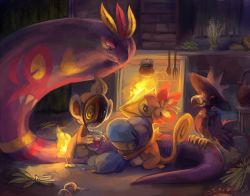 Rule 34 | alternate color, alternate shiny pokemon, arbok, bagon, bird, chimchar, chunsoft, closed eyes, clothed pokemon, cobra (animal), creatures (company), curtains, eyelashes, fangs, feather hair ornament, feathers, fiery tail, fire, flower, fork, game freak, gen 1 pokemon, gen 2 pokemon, gen 3 pokemon, gen 4 pokemon, glitchedpuppet, hair flower, hair ornament, holding, indoors, kecleon, kneeling, lying, mask, medicine, monkey, murkrow, nintendo, no humans, on back, on tail, pmd-explorers, pokemon, pokemon (creature), pokemon mystery dungeon, sad, sick, signature, snake, spoon, standing, tail