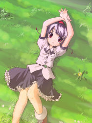 Rule 34 | 1girl, :o, ankle boots, belt, black hair, black skirt, blush, boots, brown footwear, buttons, female focus, hat, knee up, looking at viewer, neki-t, open mouth, parted lips, puffy short sleeves, puffy sleeves, shameimaru aya, short hair, short sleeves, skirt, solo, tokin hat, touhou