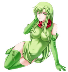 Rule 34 | 1girl, boots, breasts, covered navel, elbow gloves, fire emblem, fire emblem: mystery of the emblem, full body, gloves, green eyes, green footwear, green gloves, green hair, headband, highres, impossible clothes, large breasts, long hair, matching hair/eyes, navel, nintendo, palla (fire emblem), scarf, solo, tamamon, thigh boots, thighhighs