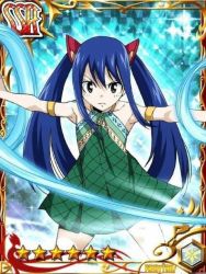 Rule 34 | 1girl, blue hair, brown eyes, child, fairy tail, long hair, solo, twintails, wendy marvell