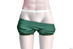 Rule 34 | 1boy, androgynous, close-up, genshin impact, highres, lower body, navel, pantyhose, shorts, simple background, solo, topless, venti (genshin impact), white background, white pantyhose, z282g