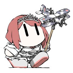 Rule 34 | 1girl, aircraft, airplane, ark royal (kancolle), belt, biplane, bob cut, bow, chibi, corset, fairey swordfish, flower, holding, kantai collection, no mouth, red bow, red flower, red hair, red ribbon, red rose, ribbon, rose, shoes, short hair, shorts, showgirl skirt, silver footwear, simple background, solo, stick, task (s task80), tiara, walking, white background, | |