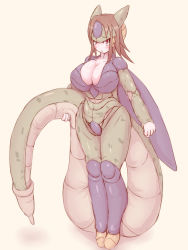 Rule 34 | 1girl, 57mm, android, breasts, brown hair, cell (dragon ball), dragon ball, dragonball z, genderswap, genderswap (mtf), large breasts, monster girl, red eyes, short hair, solo, tail, white background, wings