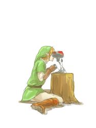 Rule 34 | 1boy, bad id, bad pixiv id, blonde hair, game console, gloves, hat, highres, link, male focus, nintendo, oniyanagi, pointy ears, solo, the legend of zelda, the legend of zelda: skyward sword, virtual boy