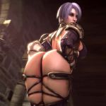 Rule 34 | 1girl, 3d, animated, ass, ass shake, huge ass, isabella valentine, looking at viewer, looking back, noname55, short hair, skindentation, soul calibur, thick thighs, thighs, video, video