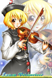 Rule 34 | 1girl, character name, female focus, instrument, kemuken, lunasa prismriver, solo, touhou, violin
