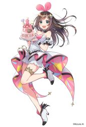 Rule 34 | 1girl, cake, food, kizuna ai, morikura en, official art, solo, twitter, white background