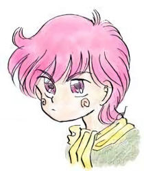 Rule 34 | 1990s (style), akazukin chacha, closed mouth, head, lowres, pink hair, popy, tagme