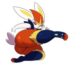 Rule 34 | animal ears, ass, cinderace, creatures (company), eric lowery, feet, game freak, gen 8 pokemon, nintendo, pokemon, pokemon swsh, rabbit, rabbit ears, rabbit tail, tail, thighs