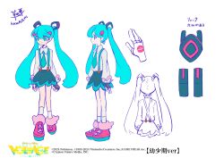 Rule 34 | aozukikawasemi, character sheet, creatures (company), game freak, hatsune miku, nintendo, official art, pokemon, project voltage, twintails, vocaloid