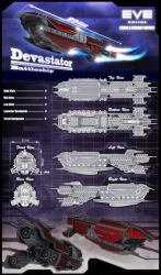 Rule 34 | 3d, absurdres, adobe illustrator (medium), amarr empire (eve online), autodesk 3ds max (medium), battleship (eve online), blueprint (medium), caldari state (eve online), cannon, commentary, concept art, copyright name, energy cannon, english text, eve online, flying, from side, glowing, highres, logo, marnodor, military vehicle, missile pod, multiple views, original, photoshop (medium), radio antenna, sky, spacecraft, spaceship, star (sky), starry sky, thrusters, turret, vehicle focus