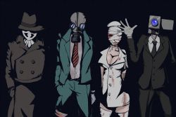 Rule 34 | bandages, blood, breasts, camera, cleavage, dc comics, formal, killing floor, mr. foster, mr foster, rorschach, scar, silent hill, stitches, suit, tagme, watchmen