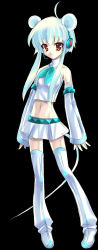 Rule 34 | 1girl, ahoge, animal ears, brown eyes, detached sleeves, hatsune zumi, midriff, mouse ears, sidelocks, solo, tail, vocaloid, white hair