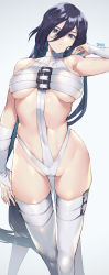 Rule 34 | 1girl, absurdres, bare shoulders, belt, black hair, boots, breasts, cassandra (rage of the dragons), cleavage, detached sleeves, elbow gloves, fingerless gloves, full body, gloves, highres, large breasts, leotard, long hair, looking at viewer, medium breasts, midriff, murata cassandra, murata tefu, navel, panties, rage of the dragons, snk, solo, stomach, thigh boots, thighhighs, underboob, underwear, white footwear